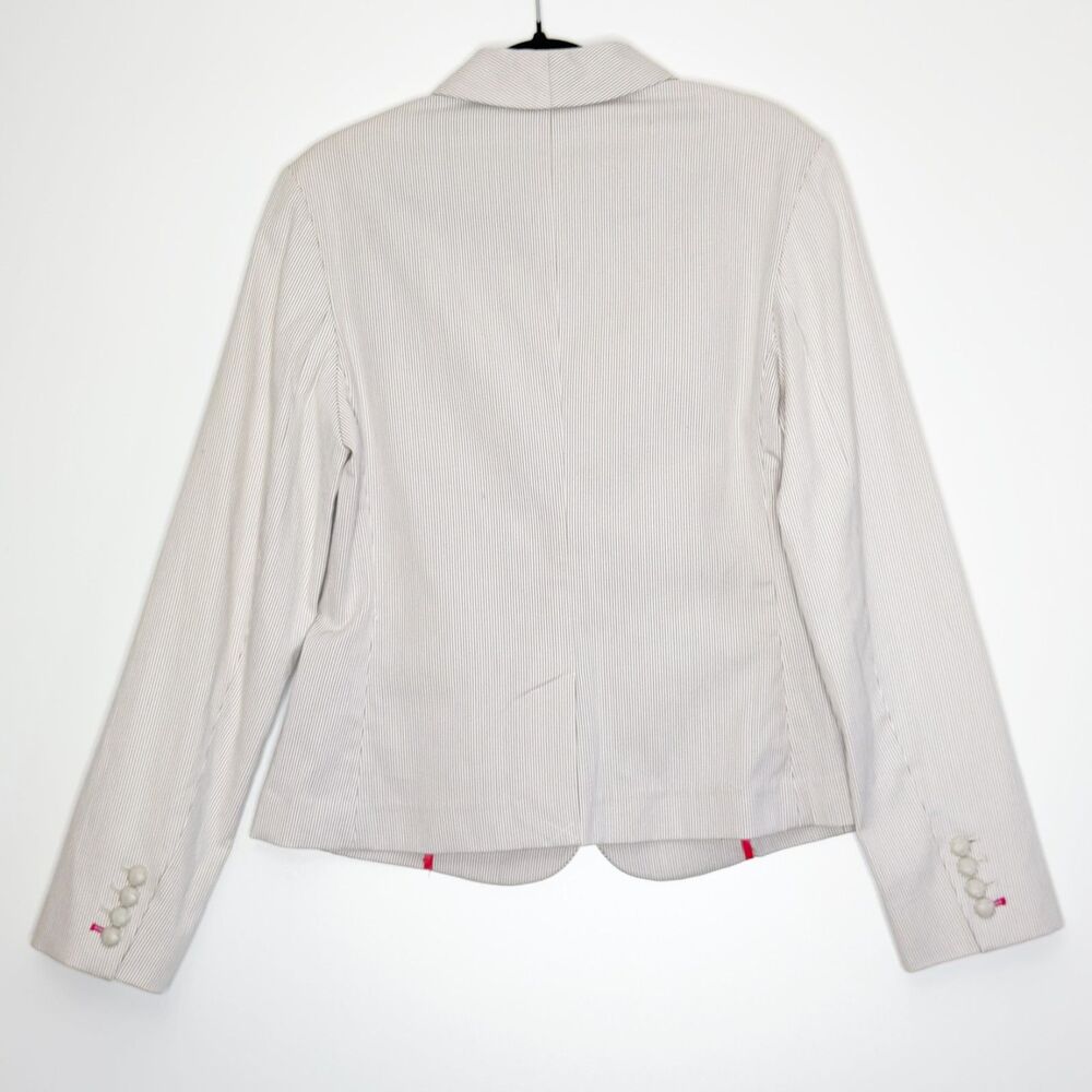New Express Striped Two Button Blazer Women's Size 10 - Picture 10 of 11